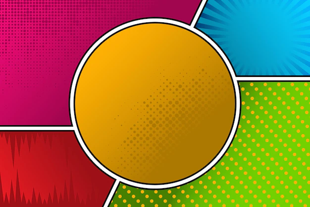 Free Vector | Flat comic style background