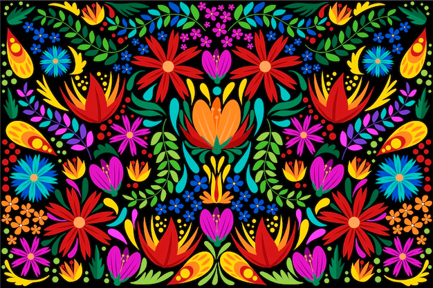 Free Vector | Flat design colorful mexican background