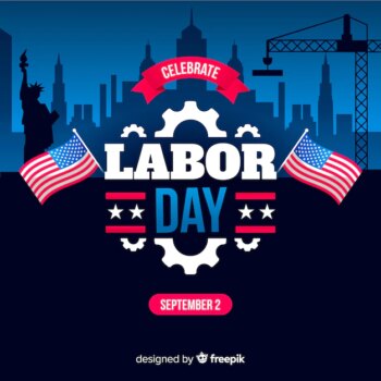 Free Vector | Flat design labor day background