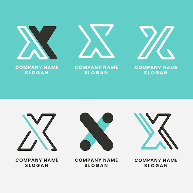 Free Vector | Flat design letter x logo template