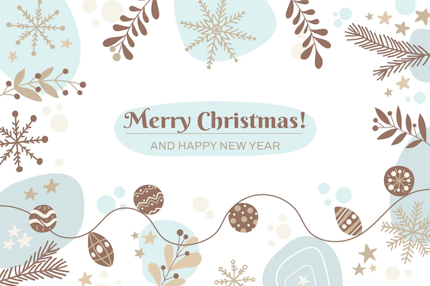 Free Vector | Flat design merry christmas background