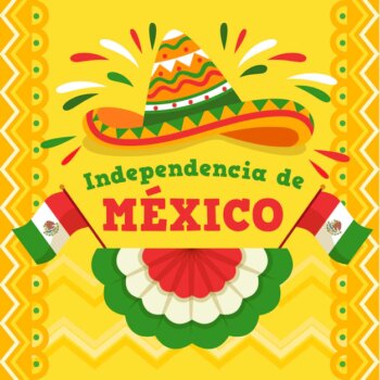 Free Vector | Flat design mexic independence day concept