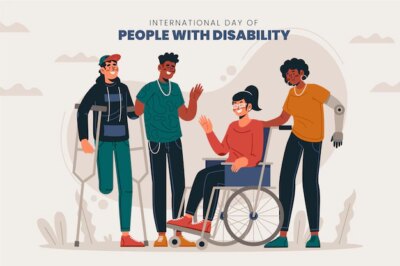 Free Vector | Flat international day of people with disability