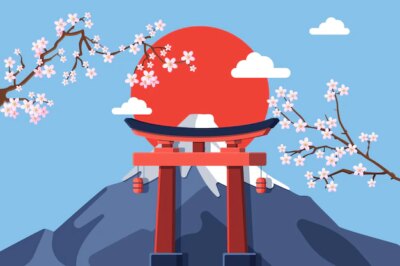 Free Vector | Flat japan background