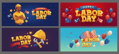 Free Vector | Flat labor day backgrounds collection