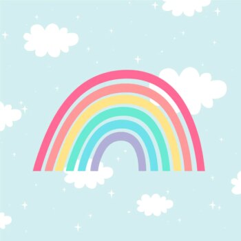 Free Vector | Flat style rainbow illustration