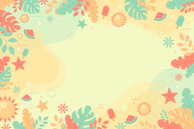 Free Vector | Flat summer background