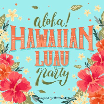Free Vector | Floral explosion luau background