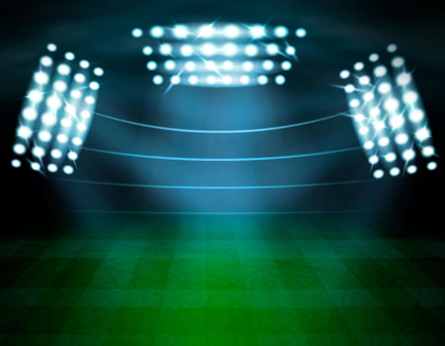 Free Vector | Football stadium lighting composition
