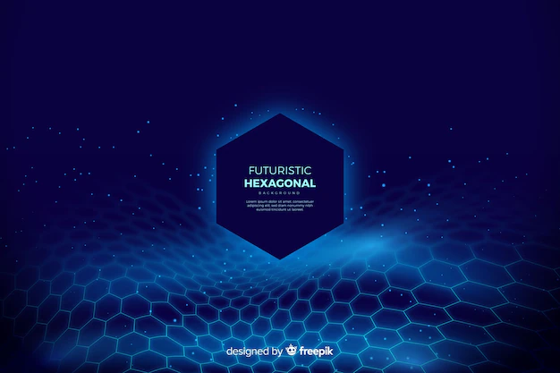 Free Vector | Futuristic hexagonal net background
