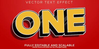 Free Vector | Game text effect, editable card and board text style