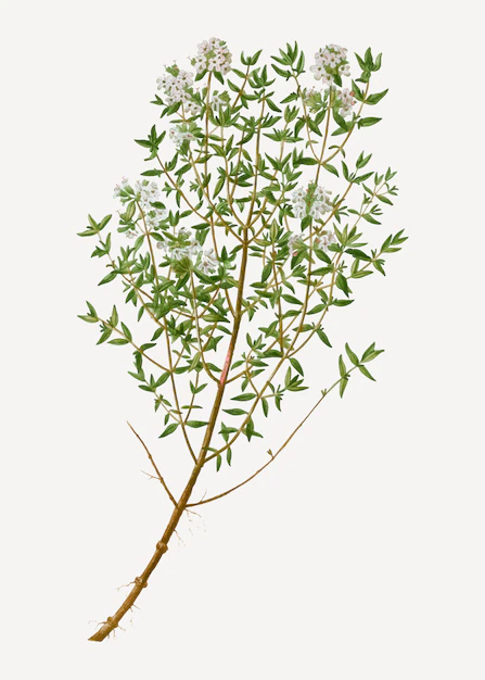 Free Vector | Garden thyme herb
