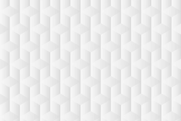 Free Vector | Geometric background vector in white cube patterns