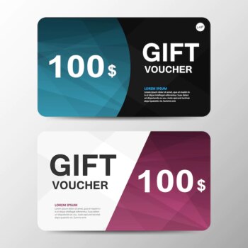 Free Vector | Gift voucher cards template