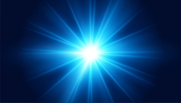Free Vector | Glowing blue lens flare light effect