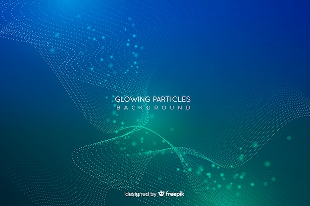 Free Vector | Glowing particles background
