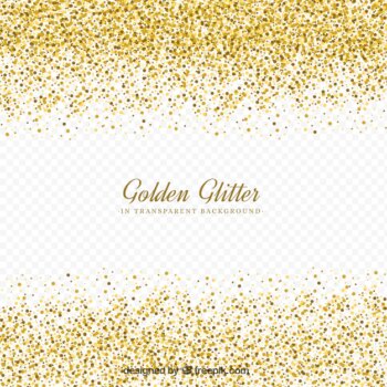 Free Vector | Golden glitter with transparent background