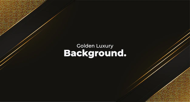 Free Vector | Golden luxury background template with geometric shapes