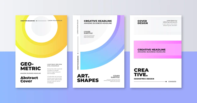 Free Vector | Gradient abstract shapes cover collection