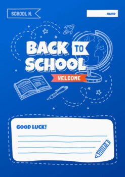 Free Vector | Gradient back to school card template