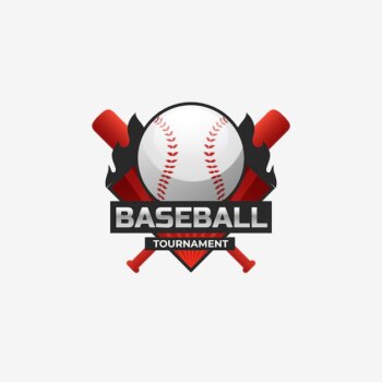 Free Vector | Gradient baseball logo design