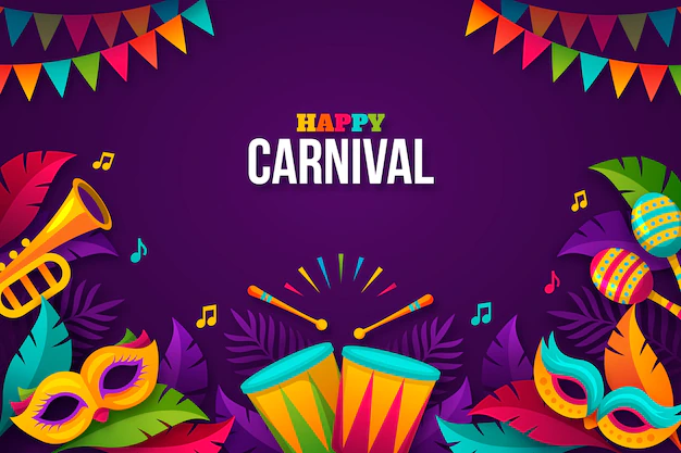 Free Vector | Gradient carnival background