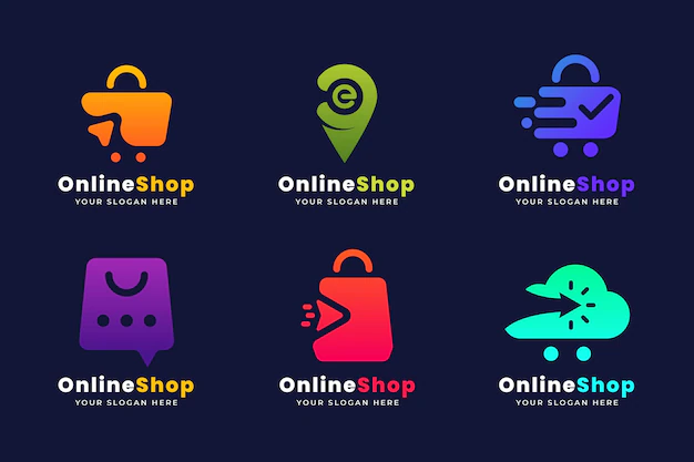 Free Vector | Gradient e-commerce logo collection