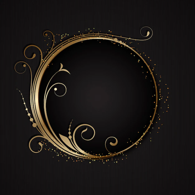 Free Vector | Gradient golden luxury frame template