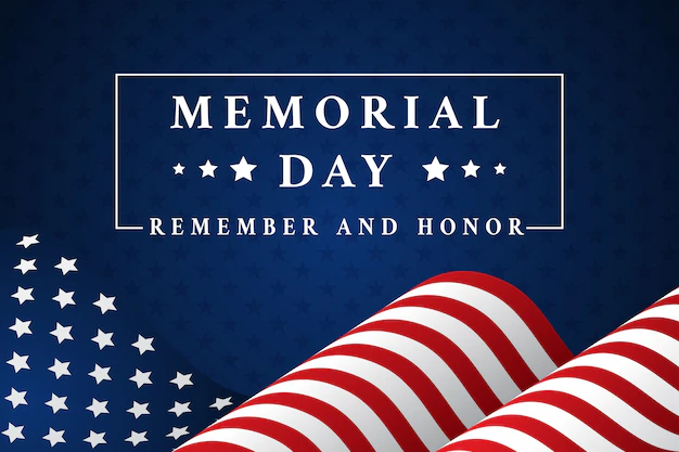 Free Vector | Gradient memorial day background