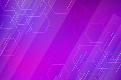 Free Vector | Gradient purple hexagonal background