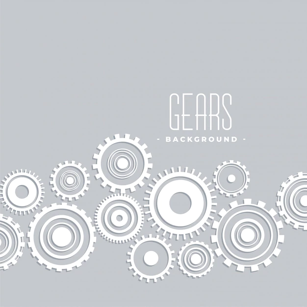 Free Vector | Gray with white gears connection design