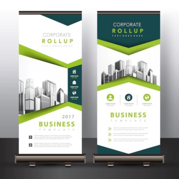 Free Vector | Green roll up