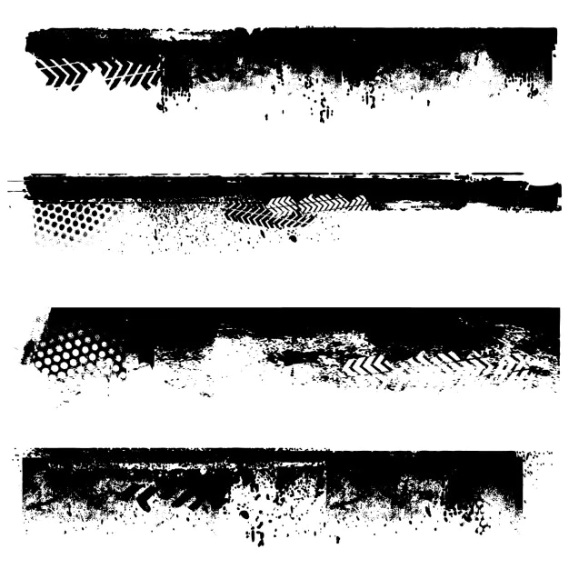 Free Vector | Grunge black borders