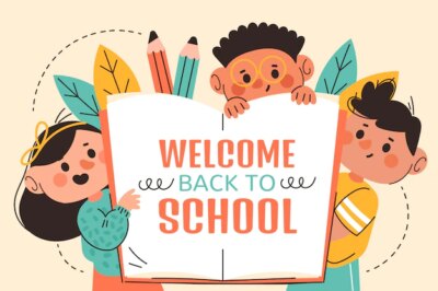 Free Vector | Hand drawn back to school background