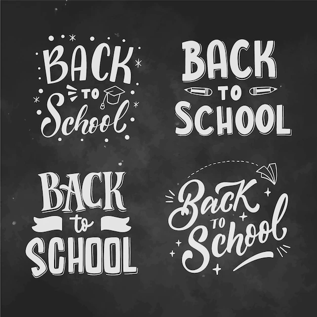 Free Vector | Hand drawn back to school lettering