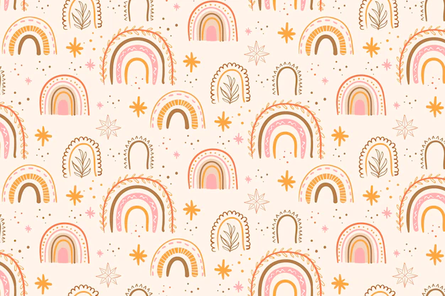 Free Vector | Hand drawn boho pattern design