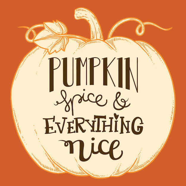 Free Vector | Hand drawn pumpkin spice lettering