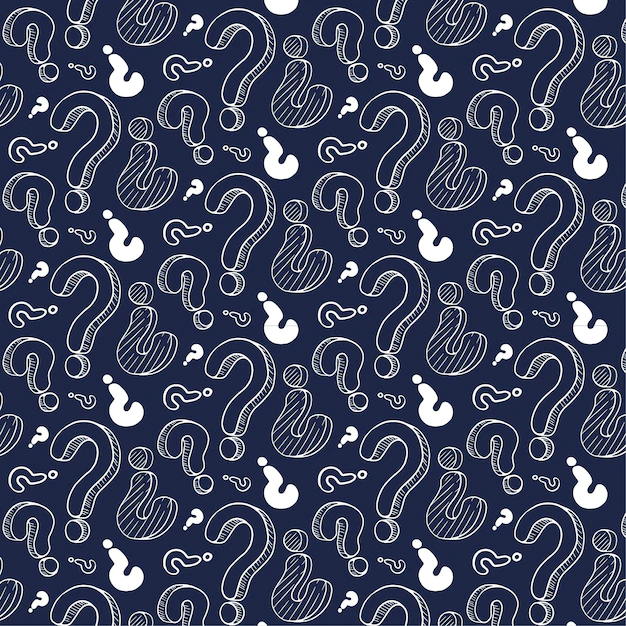 Free Vector | Hand drawn question mark pattern