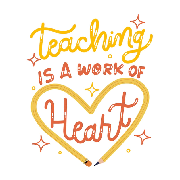 Free Vector | Hand drawn teachers' day lettering