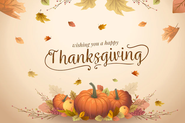 Free Vector | Hand drawn thanksgiving background