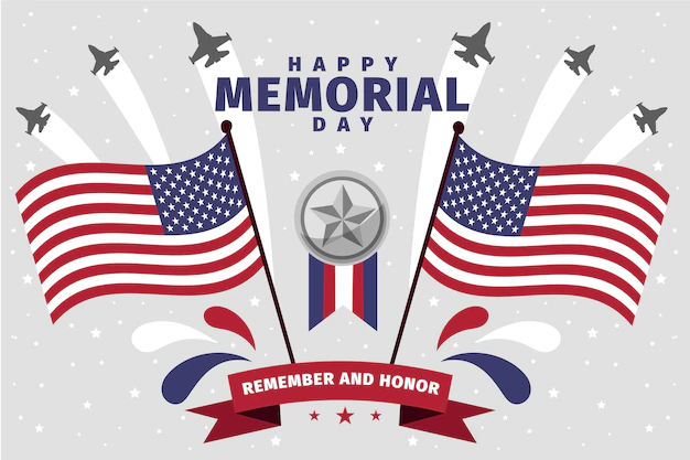 Free Vector | Hand drawn usa memorial day illustration