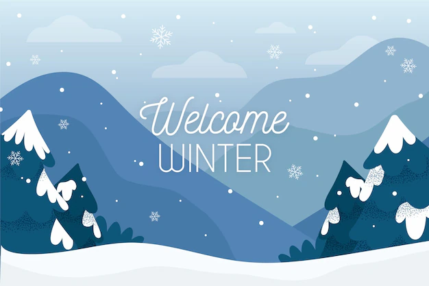 Free Vector | Hand drawn winter background