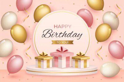 Free Vector | Happy birthday design background