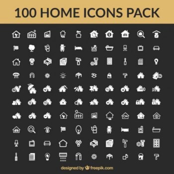 Free Vector | Home icons collection