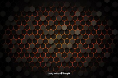 Free Vector | Honeycomb background with vignette