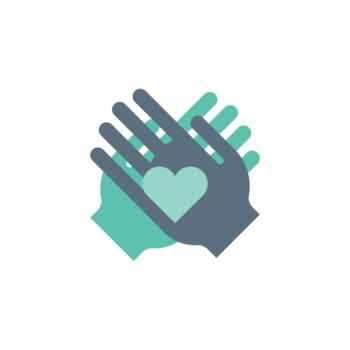 Free Vector | Illustration of helping hands support icons