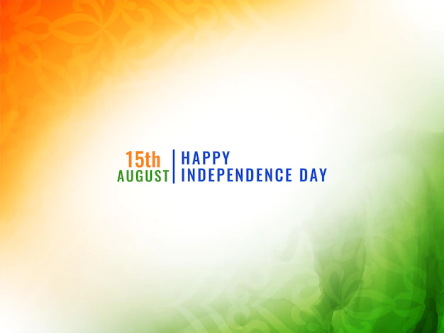 Free Vector | Indian independence day celebration greeting watercolor texture background