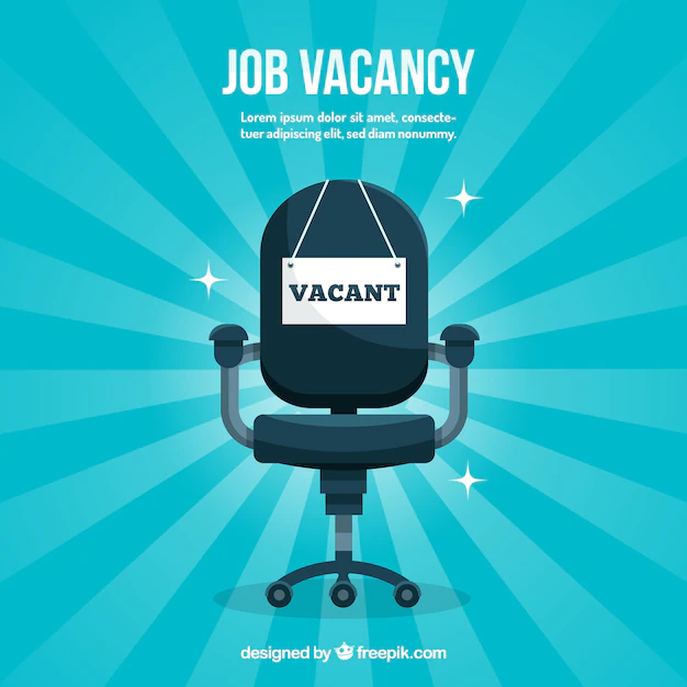 Free Vector | Job vacancy background with chair