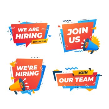 Free Vector | Join our team we are hiring banners