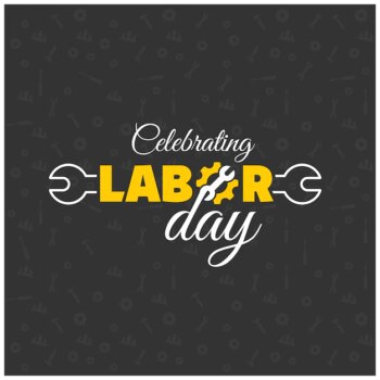 Free Vector | Labor day typography